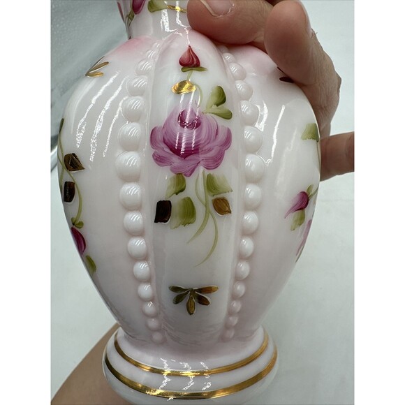 Fenton Pink Art Glass Vase - Picture 5 of 8